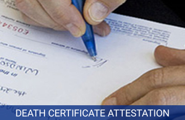 death certificate attestation services for kuwait in india